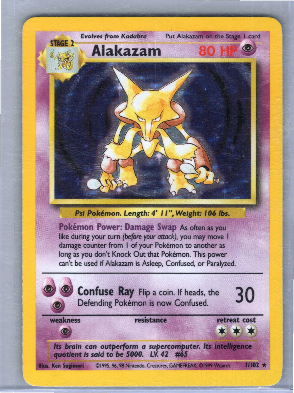 Alakazam Base Set 001/102