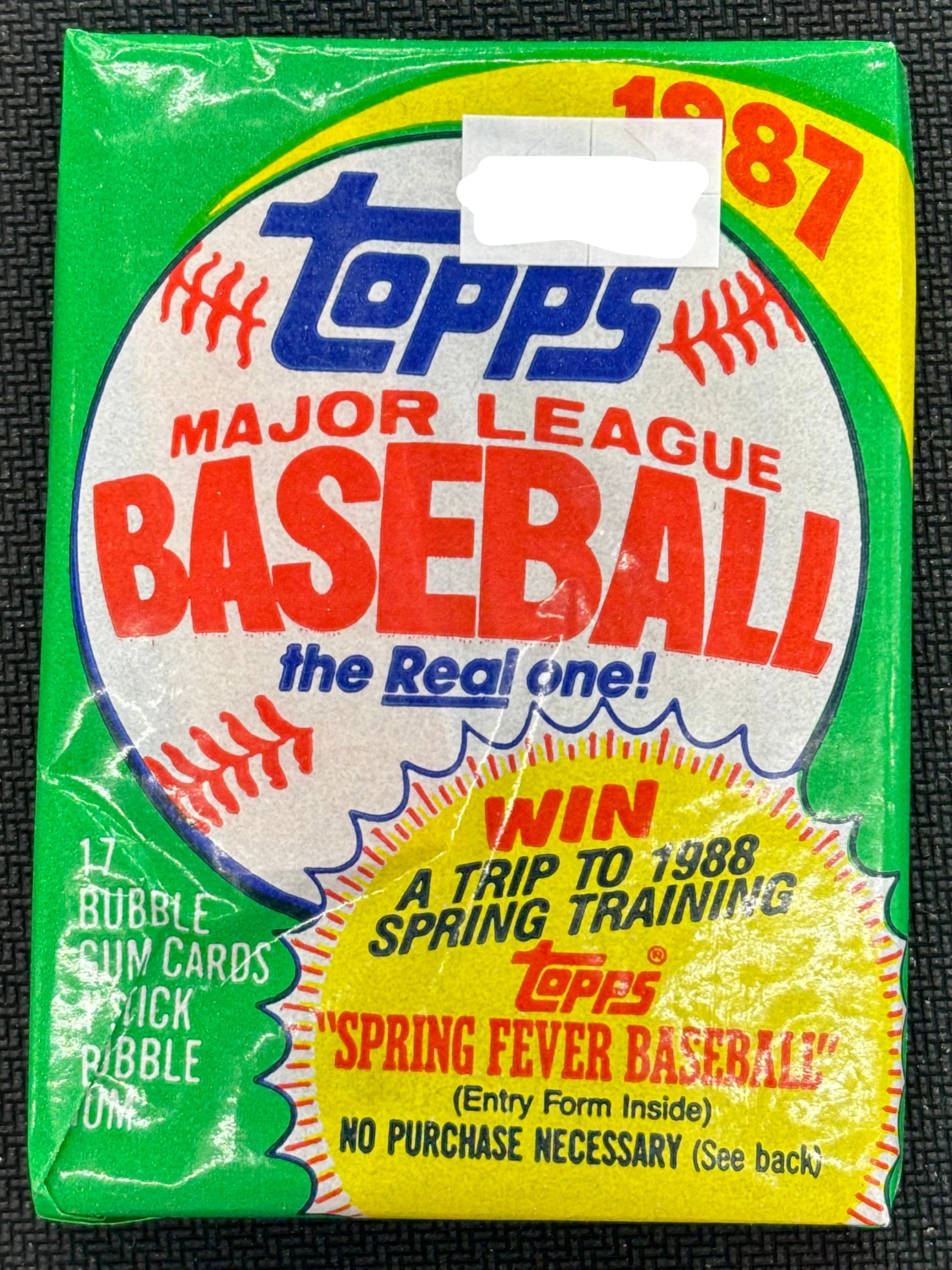 1987 Topps Baseball Wax Pack (CHASE - Bo Jackson & Barry Bonds RC's )