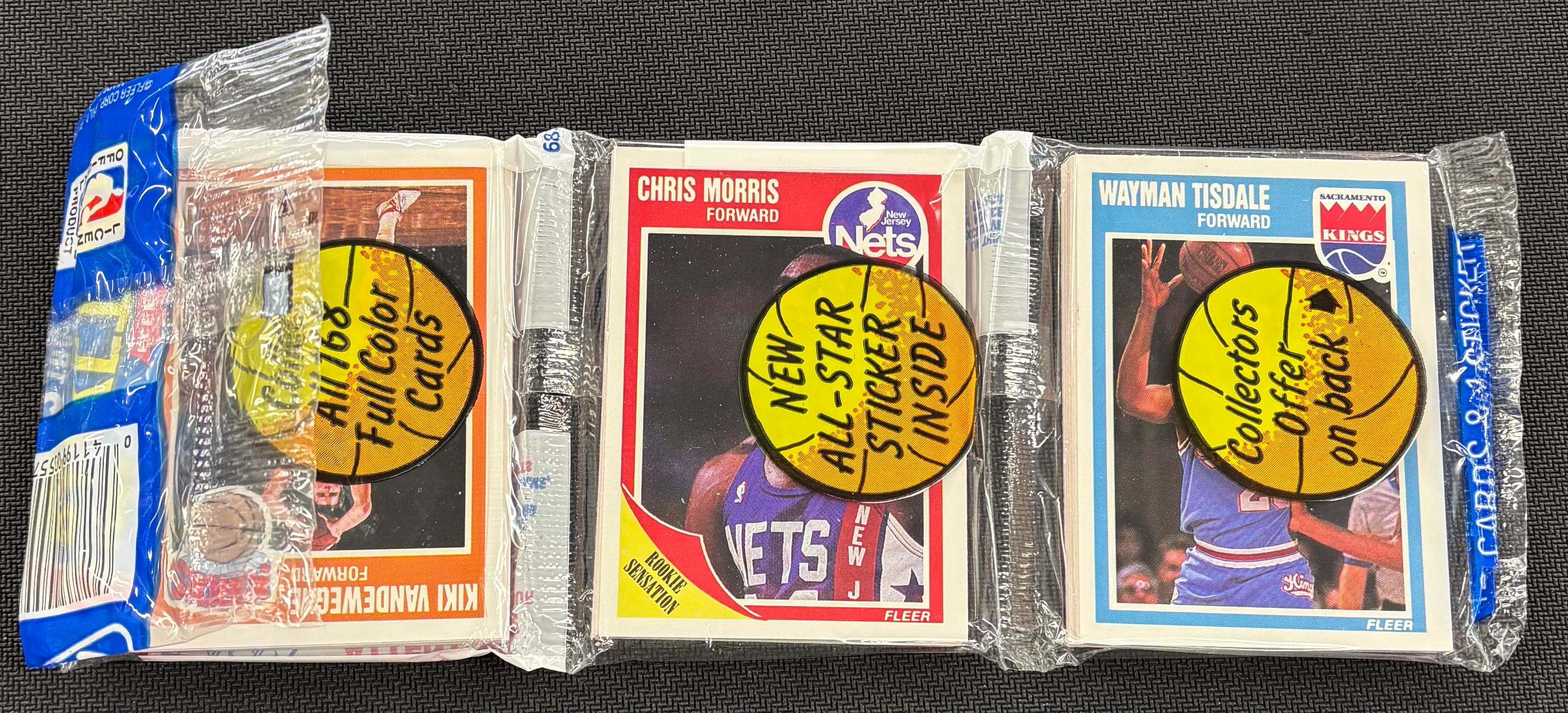 1989 Fleer Basketball Rack Pack *CARDS ON TOP WILL VARY*