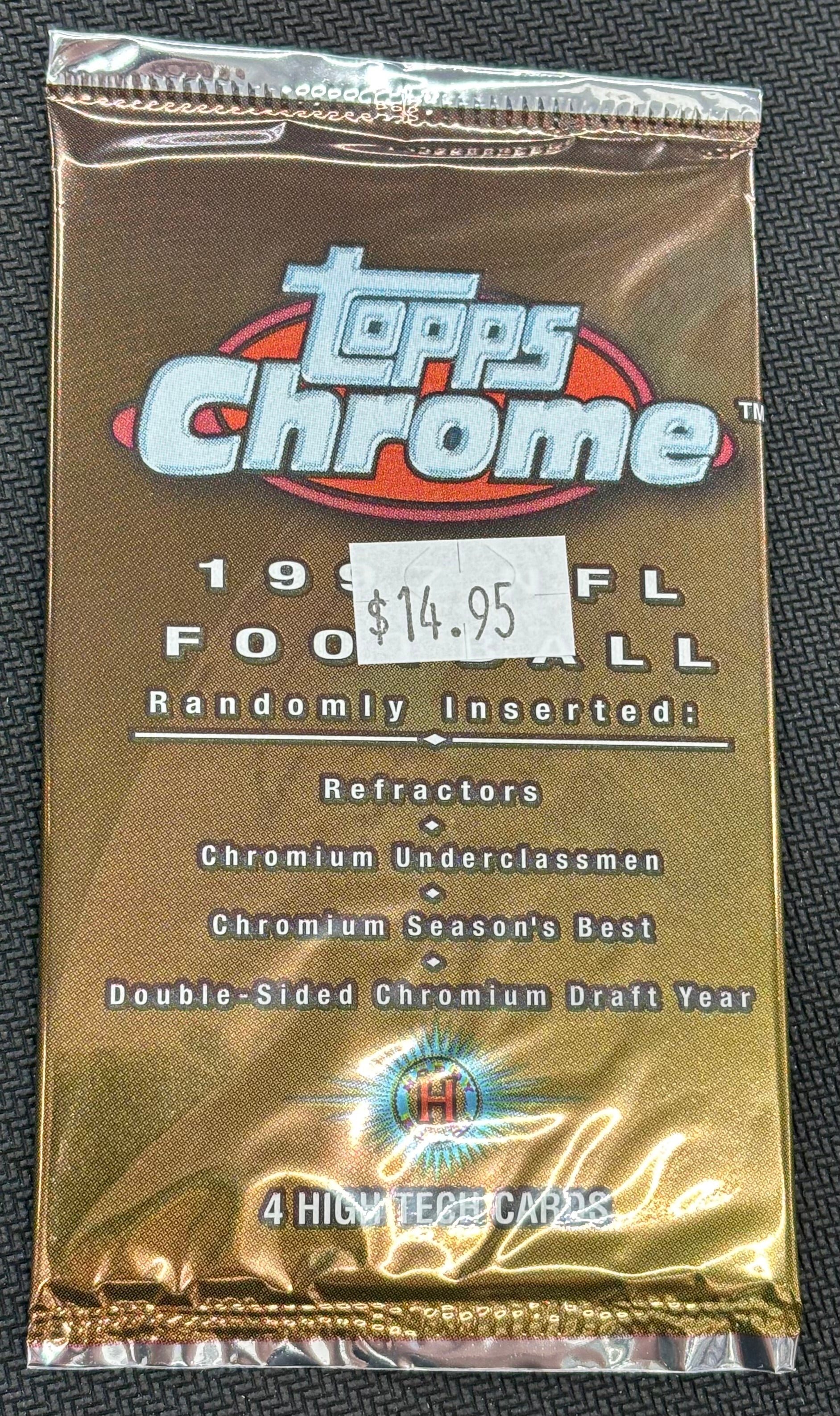 1997 Topps Chrome Football Hobby Pack (CHASE - Tony Gonzalez & Orlando Pace RC's)