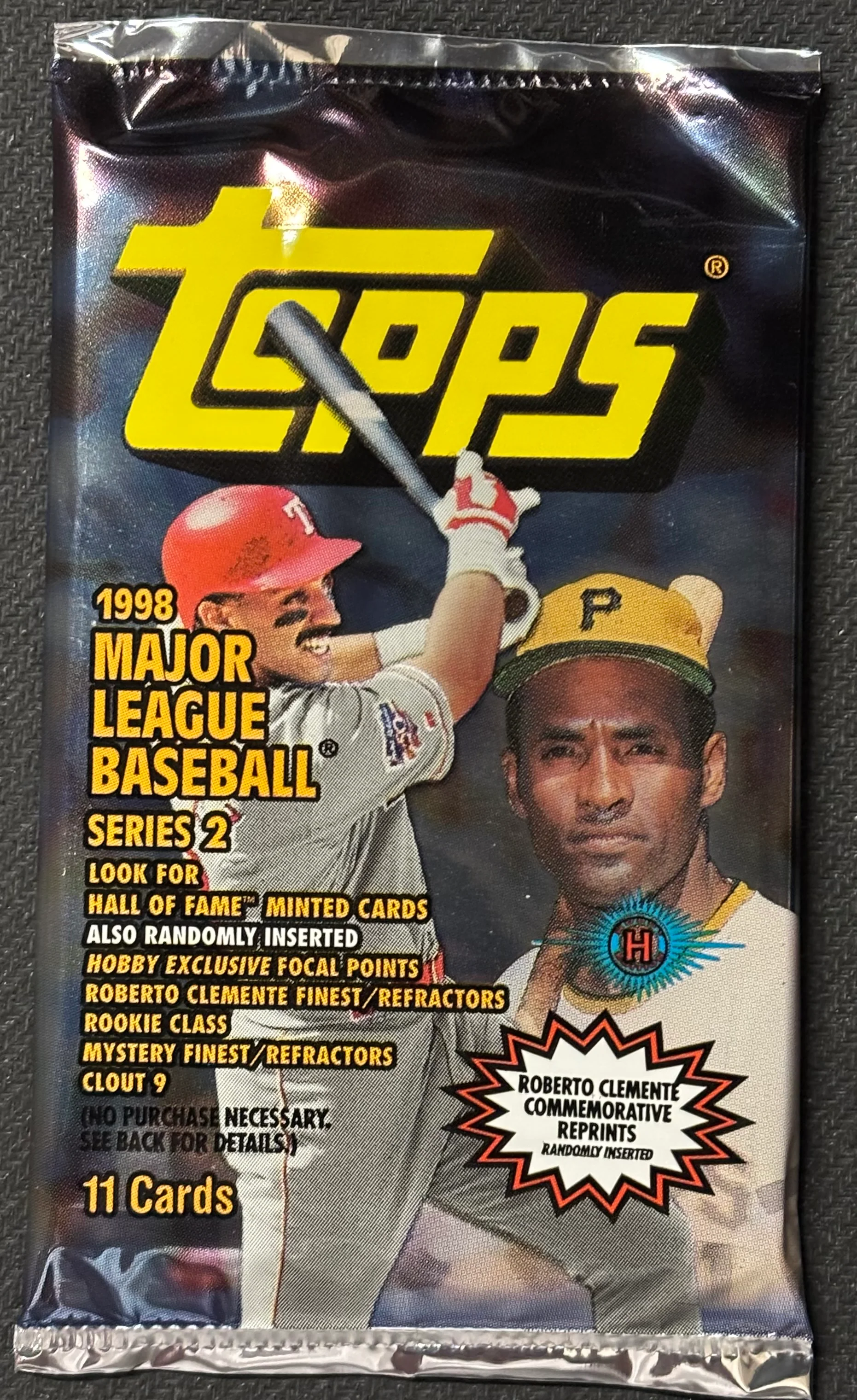 1998 Topps Series 2 Baseball Hobby Pack (CHASE Focal Point Inserts)