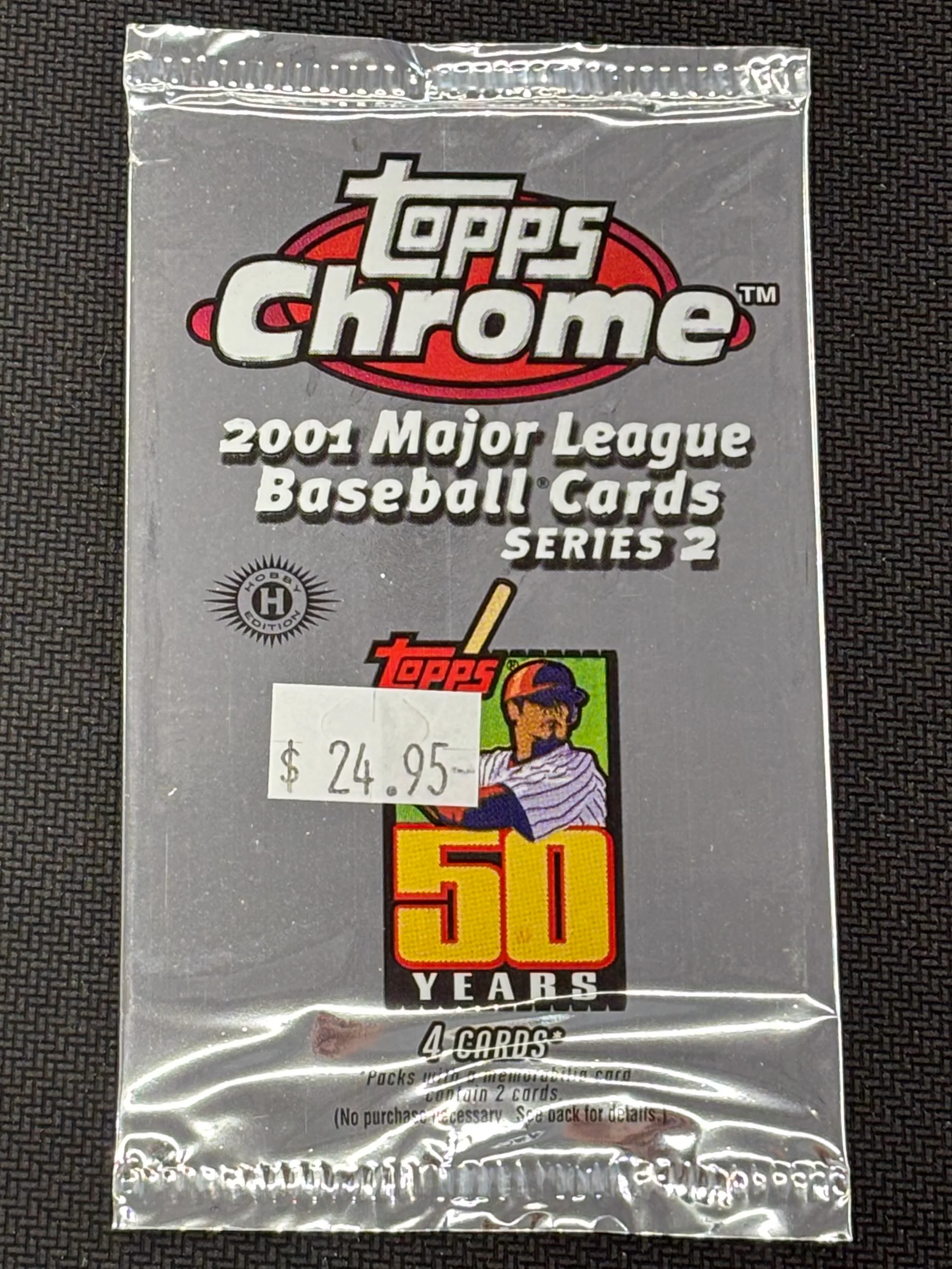 2001 Topps Chrome Series 2 Baseball Hobby Pack (CHASE - Albert Pujols RC's)