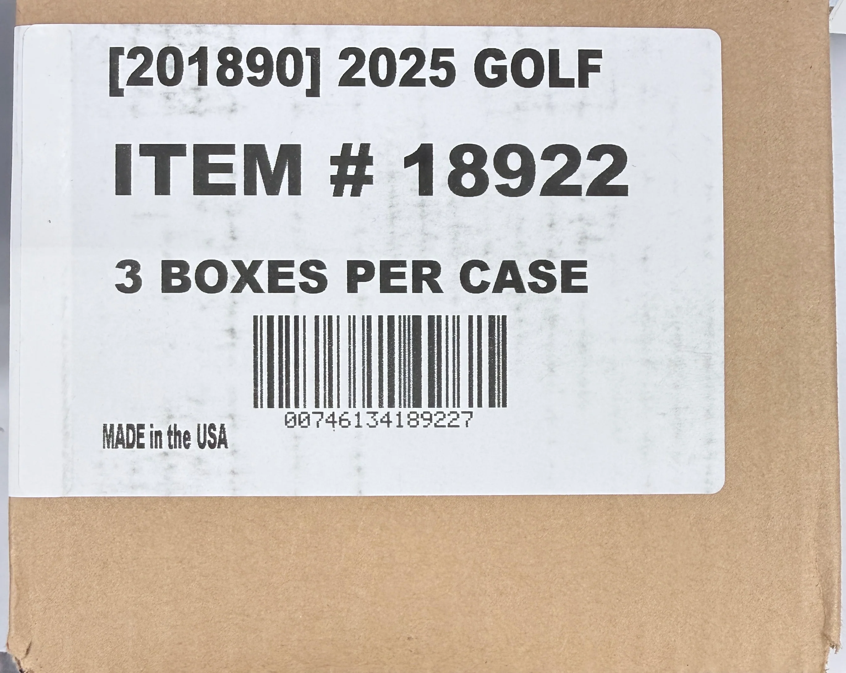 2025 Panini Impeccable LIV Golf Hobby Box 3 Box Case